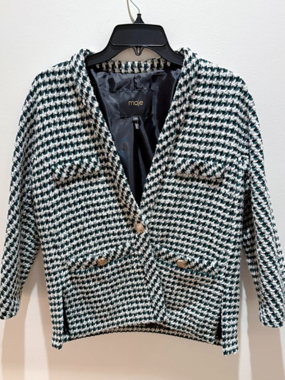 Maje Houndstooth Jacket